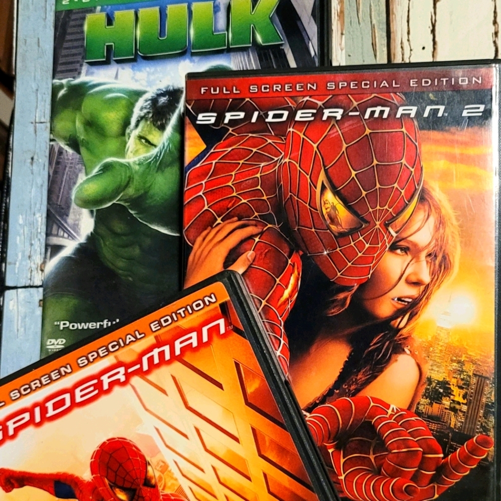 Spiderman -Spiderman 2- Hulk - DVD